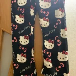 Nuevo Pijama femenino Hello Kitty de flanela estilo Y2k photo review